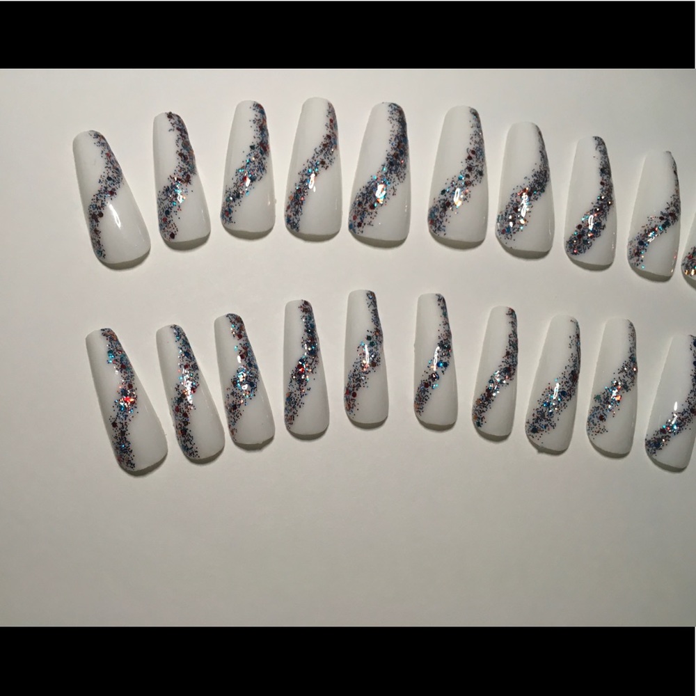 🇺🇸Patriotic Long Coffin Press On Nails - 10🇺🇸 - Picture 9 of 14